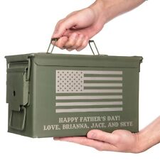 Personalized Engraved Genuine US Military Surplus .50 cal Ammo Can picture