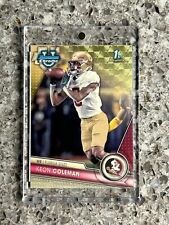 2023-24 Bowman University Chrome Football Keon Coleman Gold SUPERFRACTOR 1/1 picture