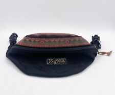 Vintage JanSport Southwest Aztec Style Leather Top Fanny Pack Made In USA RARE picture