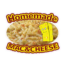 Food Truck Decals Homemade Mac&Cheese Restaurant & Food Concession Sign Yellow picture