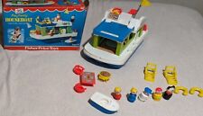 Vintage 1972 Fisher Price Little People Happy House Boat #985 Complete In Box  picture