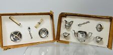 Antique 1800’s Miniature Tea Set New In Original Box Marked Germany Approx 1:12 picture