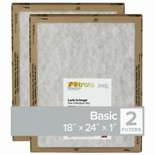 Filtrete FPL21-2PK-24 18x24 x 1 In. Flat Panel Air Filter, 2-Pk. - Quantity 24 picture