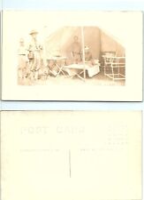 Soliders in Camp Medical/Field Hospital RPPC WWI picture