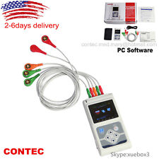 CONTEC 3-Channel 24h ECG EKG Holter Monitor Recorder Analyzer System+Software  picture