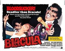 BLACULA Movie Poster Blaxploitation Horror Grindhouse picture