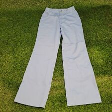 Vintage 70s LEVIS Blue-Tab Flared Disco Pants 27x31 Straight Baby Light Blue USA picture