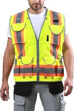High Visibility Safety Vest Tactical Surveyors Reflective Chaleco Reflactante picture