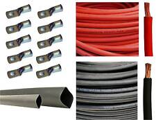 8 Gauge 8 AWG Red & or Black Welding Battery Cable + Cable Lugs + Heat Shrink  picture