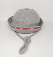 Vintage Sailor Hat Baby/Toddler Gray Red picture