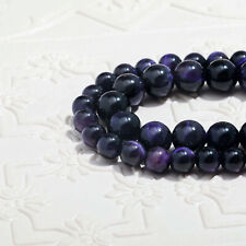 Purple Tiger's Eye Natural Gemstone Beads Intuition Wisdom Energy Stone 6mm picture