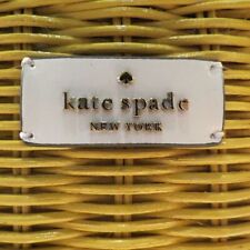 Authentic Kate Spade Sam Wicker lemon zest medium satchel BNWT picture
