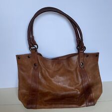 Beautiful Vintage  FRYE & CO Brown Leather Tote Shoulder Bag 10.5