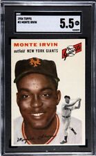 1954 Topps #3 Monte Irvin SGC 5.5 Graded Vintage Baseball Card *CgC605* picture