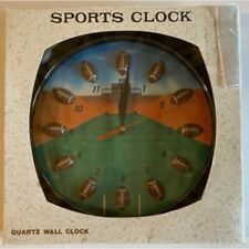 Vintage Football Clock Battery Operated Panclox International 11