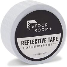 White Reflective Tape - 2 In x 30 FT Outdoor Reflector Safety Roll for Trailers picture