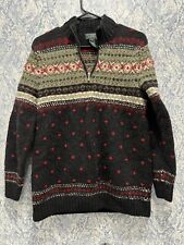 Vintage Polo Ralph Lauren Hand Knit Lambs wool Blend Sweater Size Medium picture