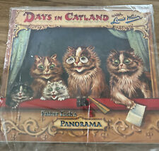 Vintage B Shackman DAYS IN CATLAND PANORAMA BOOK LOUIS WAIN Father Tuck picture
