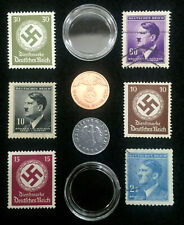 Rare WW2 German Coins & Stamps Set Of Historical Artifacts - Collectors Set picture