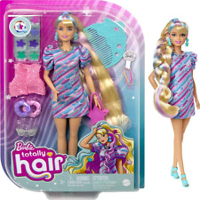 Barbie Totally Hair Fashion Doll with Star Theme, Extra-Long Hair & 15 Styling A picture