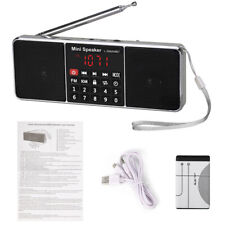 1PCS Portable FM/AM Radio Bluetooth Speaker MP3 Player Digital Rechargeable US picture