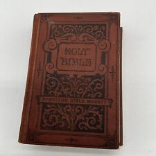 Antique- 1893- HOLY BIBLE-Old & New Testaments- American Bible Society, Small picture