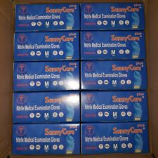 SunnyCare Nitrile Medical Examination Gloves - 1 CASE (10 boxes of 100) - Medium picture