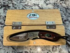 Mossy Oak 20th Anniversary Lockback Knife,  1986-2006, New, Wooden Display Case picture
