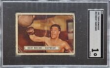Rocky Marciano #32 SGC 1 PR Rookie 1951 Topps Ringside picture