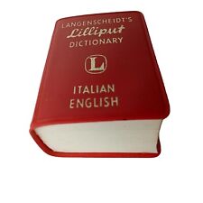 LANGENSCHEIDTS vintage Lilliput Dictionary Italian English 1964 German miniature picture