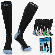 5Pairs Compression Socks 30-40 mmhg Knee High Running Sport Long Stockings Ankle picture