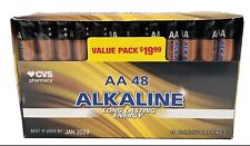 CVS PHARMACY BRAND AA 48 PACK BATTERY BATTERIES - EXPIRES 2029- NEW IN PACKAGE picture