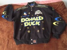 Vintage JH Designs Black 2004 Daytona 500 Disney donald duck Nascar Jacket XL picture