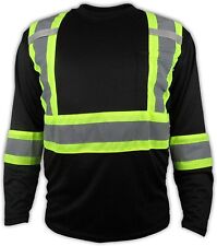 Black High Visibility Safety Shirt  Choose size picture