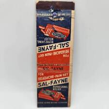 Vintage Matchcover Sal-Fayne Headache Pain Treatment Advertising picture