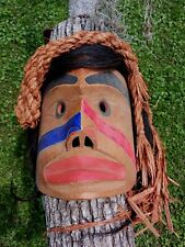 *AWESOME VINTAGE NATIVE TRIBAL NORTHWEST COAST USA BC  CARVED MASK   SUPER* picture