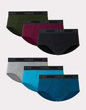 Hanes Men's 6-Pack Brief Underwear Mid Rise Tagless Wicking Comfort Flex Waist picture