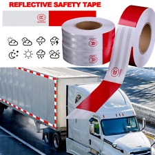 Reflective Safety Tape Adhesive Conspicuity Waterproof Red White Warning Sign picture