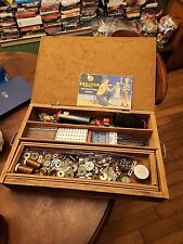 Vintage, 50s A.C. Gilbert Erector Set in Wood Box (Not Original Box) picture