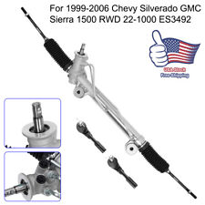 Power Steering Rack & Pinion + Outer Tie Rods for Chevy Silverado Sierra 1500 picture