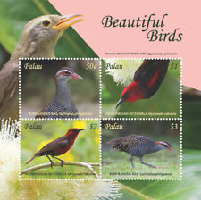 Palau 2018 - Beautiful Birds - Sheet of 4 Stamps - Scott 1405 - MNH picture