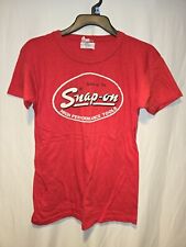 Vintage 1970s Snap On Tools T-Shirt Medium Red 70s Single Stitch USA Made Tee picture