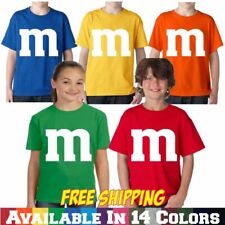 M & M Youth Halloween Costume M and M Boys Girls Kids Tee T Shirt picture