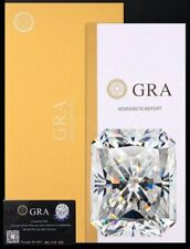 Loose Moissanite Radiant Cut Real Gem Stone W. GRA Certificate All Sizes VVS1 D picture