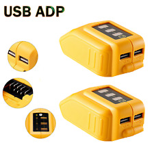 2x For Dewalt DCB090 USB Adapter Power Charger 12V/20V Li-ion Battery Portable picture