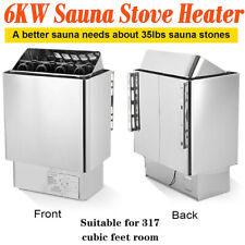 6KW Stainless Steel Electric Sauna Stove High Efficiency Spa Dry Sauna Heater US picture