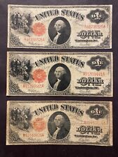 1917 $1 Sawhorse One Dollar Note Bill Large Size Legal Tender Estate Lot Rare ✯ picture