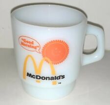Vtg Anchor Hocking Fire king McDonalds Coffee Mug D Handle Milkglass Cup #70 picture