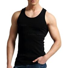 2 , 6 Packs Men's Basic A-Shirts 100% Cotton    Size  Up to 4XL picture