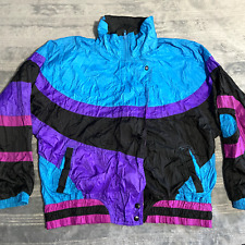 Vintage Pacific Trail Jacket Adult Medium Windbreaker Womens 90s Colorful picture